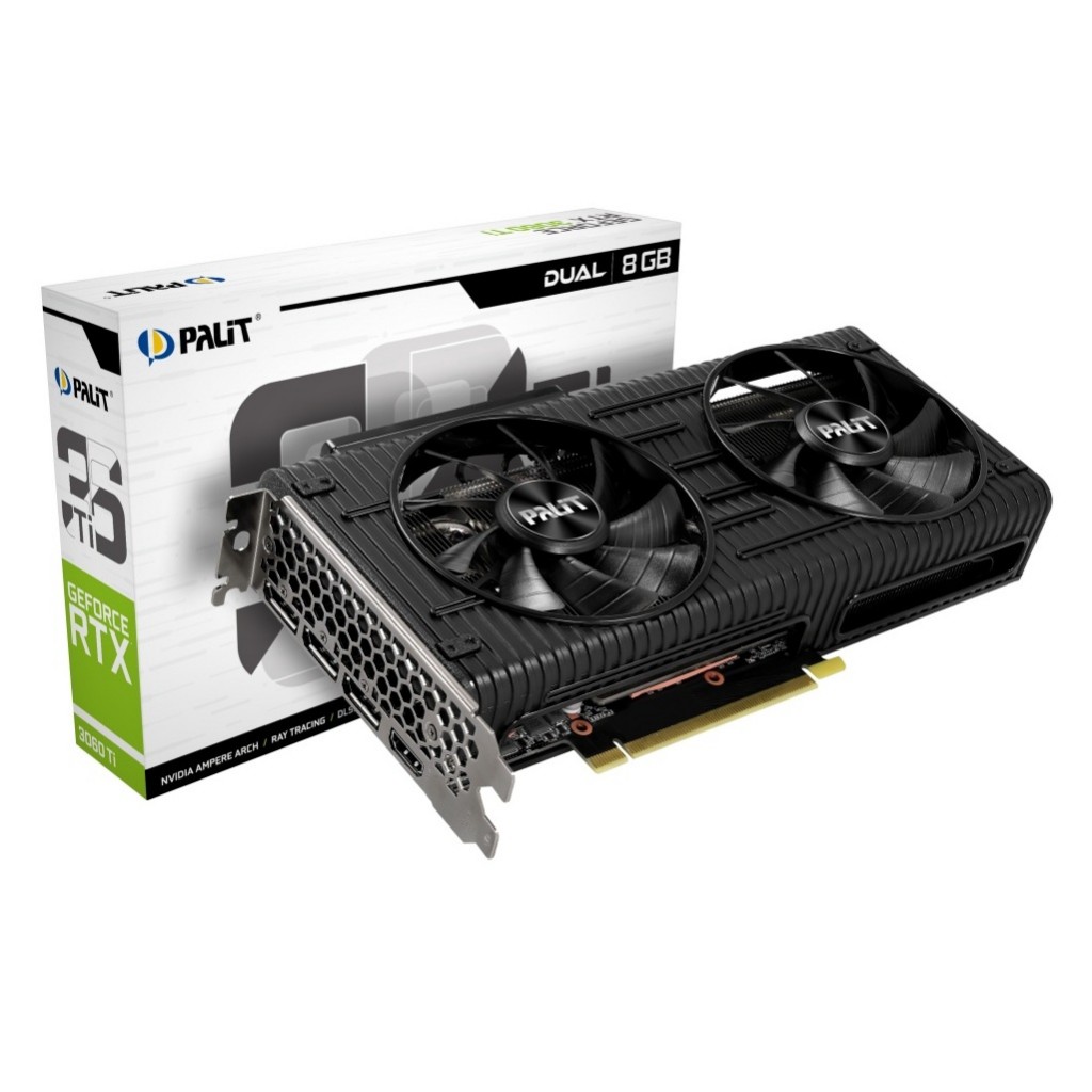 OUTLET Placa de Video Palit NVIDIA GeForce RTX 3060 TI DUAL OC 8GB GDDR6