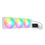 Cooler CPU Watercooler Gamdias Chione E4-420 LCD 420mm White ARGB