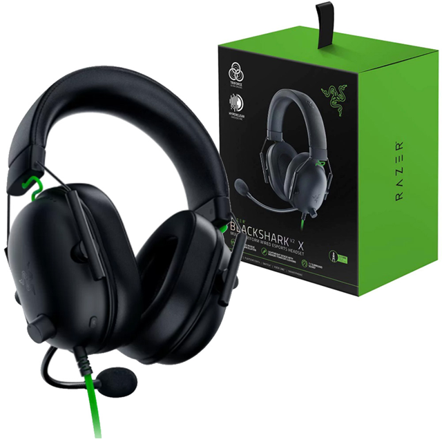 Auriculares Razer Blackshark V2 X Black Wired 7.1 PC/PS4 - Gezatek