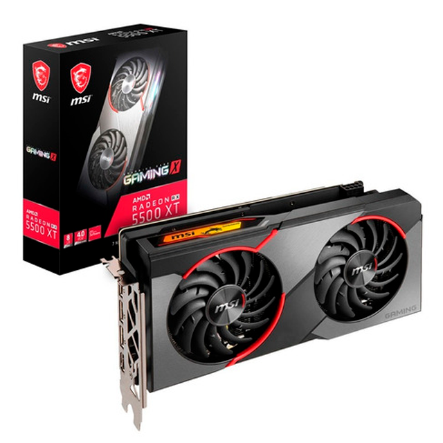 Placa de Video MSI Radeon RX 5500 XT Gaming X 8Gb GDDR6 Gezatek