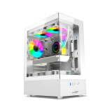 Gabinete Sentey Walker 360 White Templado Control Remoto 6x12Cm ARGB