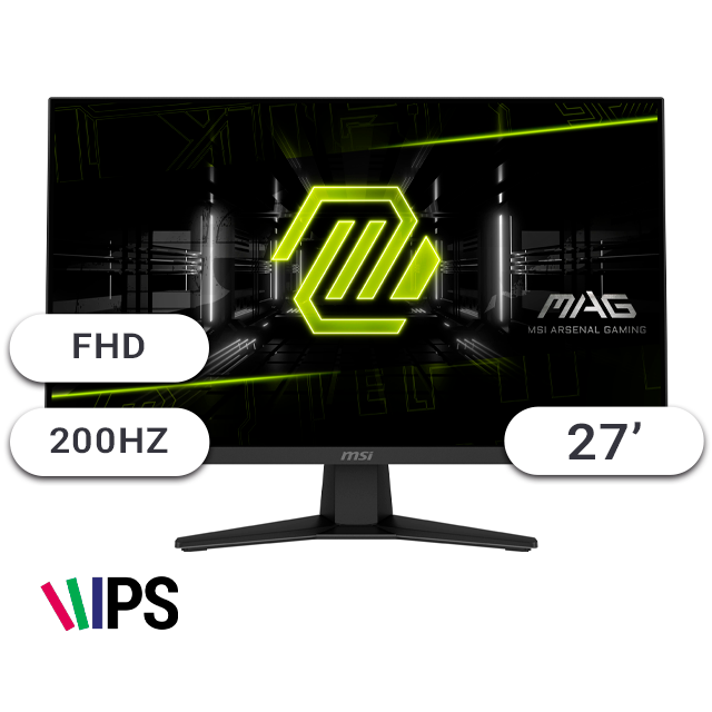 Monitor Gamer MSI MAG 274F 27 IPS 200Hz 0.5Ms HDMI/DP