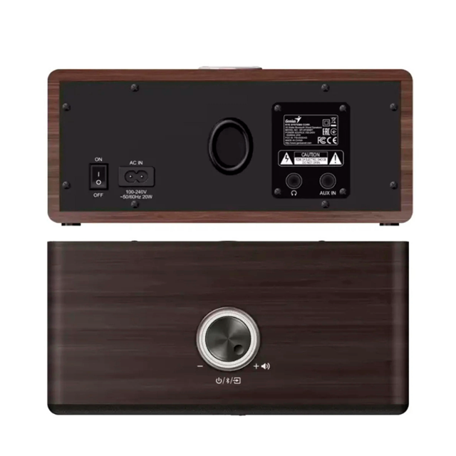 Parlantes Genius SP-HF505BT Dark Brown Bluetooth 3.5mm 20 Watts