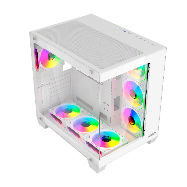 Gabinete Sentey Bearer PRO White Templado 7x12Cm ARGB