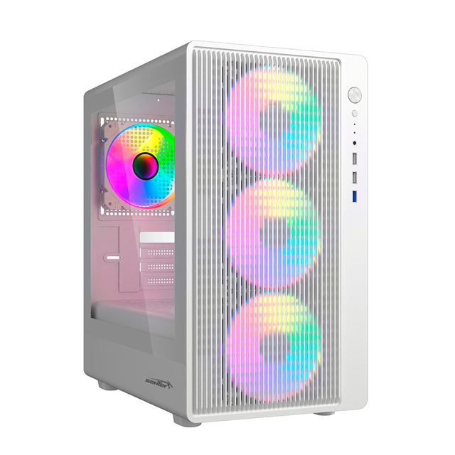 GABINETE SENTEY BACKFIRE WHITE TEMPLADO 4X12CM ARGB