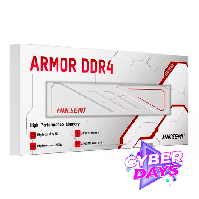 CYBER DAYS Memoria RAM Hiksemi 16GB DDR4 3200Mhz Armor White