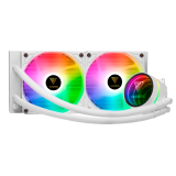 NAVIDAD COOLER CPU WATERCOOLER GAMDIAS CHIONE M3-240W 240MM WHITE ARGB