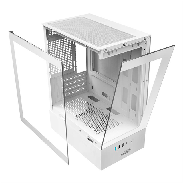 Gabinete Sentey H10 White Templado USB 3.0 (Sin Coolers)