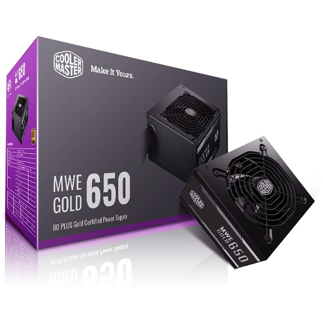 Fuente Cooler Master MWE V2 650W 80 Plus Gold Full Modular S/Cable