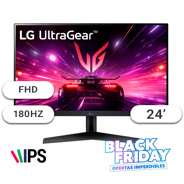 BLACK FRIDAY Monitor LG Gamer 24GS60F 24 180Hz 1Ms IPS Borderless HDMI/DP