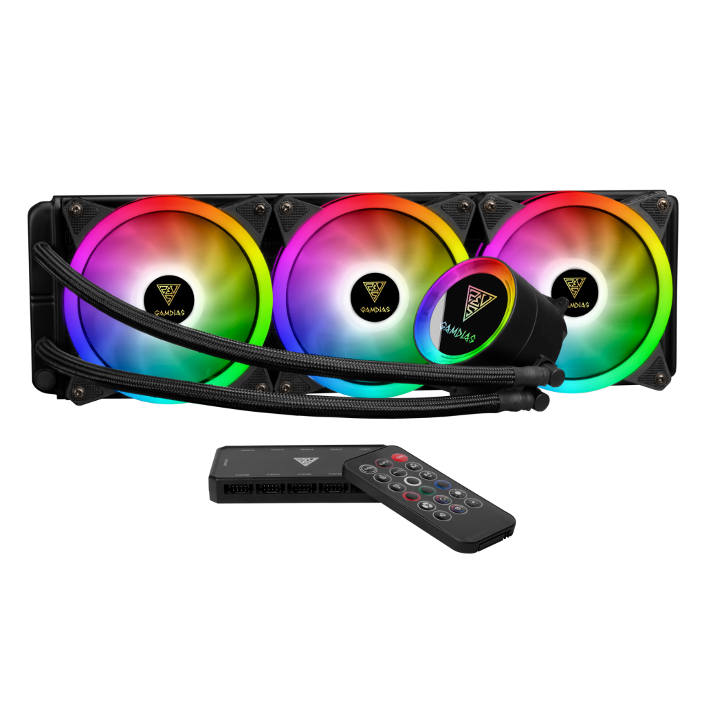 Cooler CPU Watercooler Gamdias Chione P2-360R 360mm ARGB Control Remoto