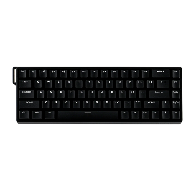 Teclado Aula WIN68HE Black Mecánico 65% Switch Greywood