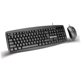 KIT TECLADO Y MOUSE FANTECH KM100 BLACK CABLEADO
