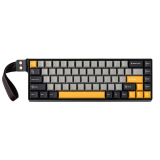 Teclado Aula WIN68HE Max Dark Grey Light Grey Yellow Mecánico Switch Wing Chun Ingles