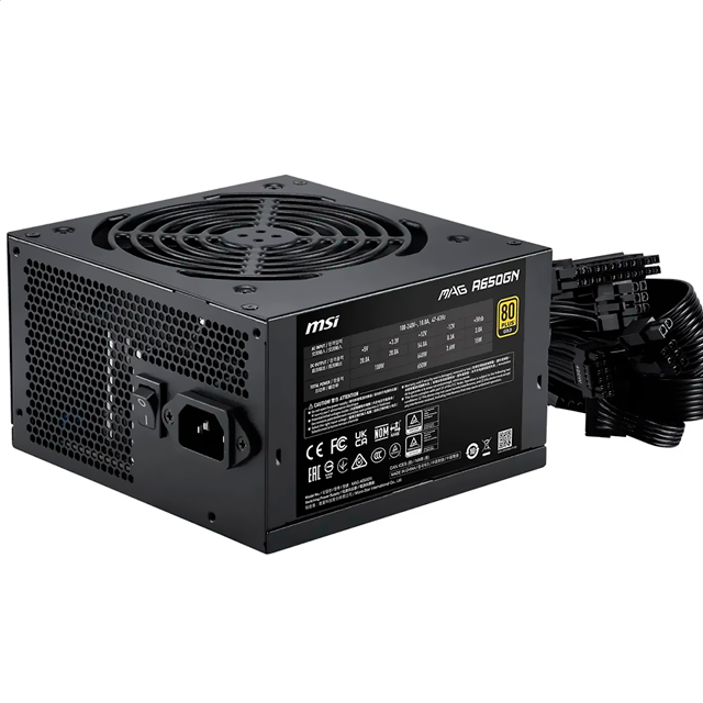 Fuente MSI MAG A650GN II 650W 80 Plus Gold