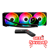 NAVIDAD Cooler CPU Watercooler Gamdias Chione P2-360R 360mm ARGB Control Remoto