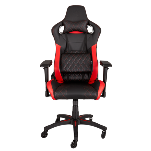 ADMIRALBR silla gamer aerocool admiral diseï½o gaming profesional negra con  detalles en rojo sistema air reposabrazos 2d cojin lumbar respaldo  ajustable 90--18