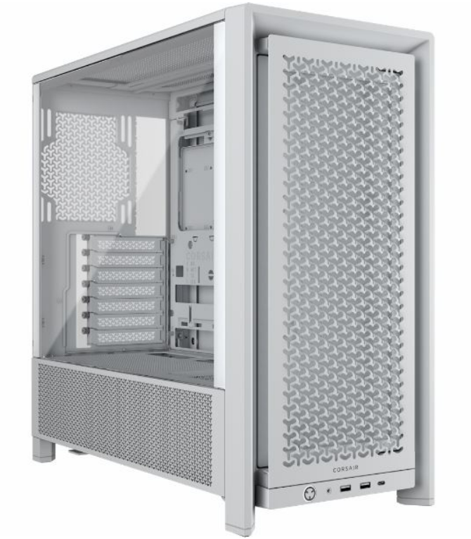 Gabinete Corsair FRAME 4000D RS Templado White 3x120mm