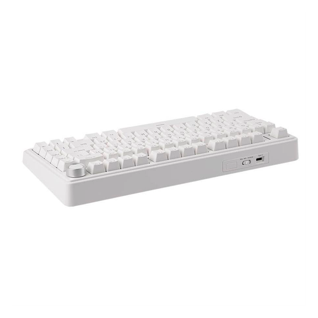 Teclado Aula F75 Wired Blanco Mecánico 75% Rainbow RGB Switch Red Inglés