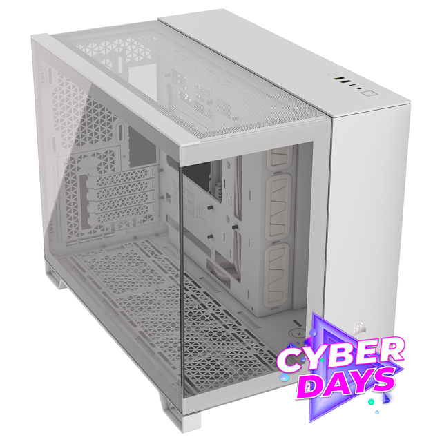 CYBER DAYS Gabinete Corsair 2500X Templado White