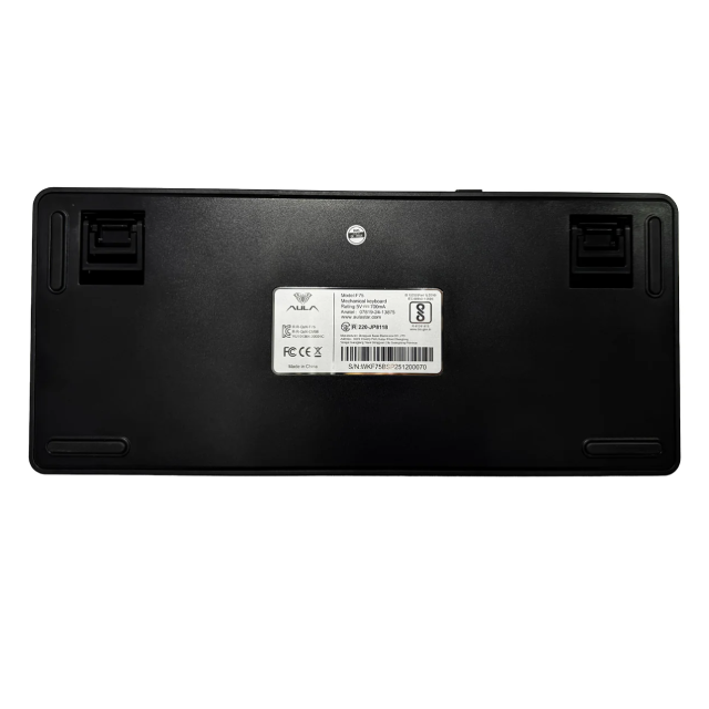 Teclado Aula F75 Wireless Black Degrade Mecánico 75% Rainbow RGB Switch Reaper Español