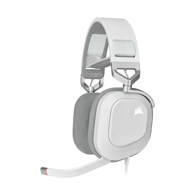 Auriculares Corsair HS80 RGB Wireless White