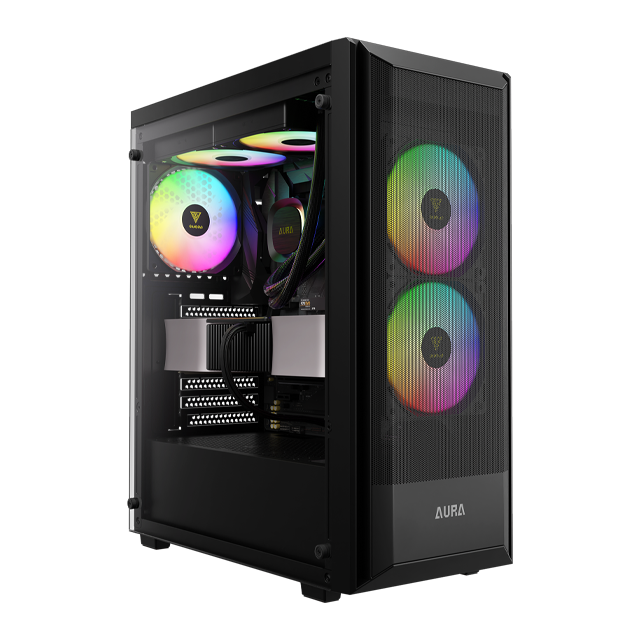 DIA DEL PADRE Gabinete Gamdias Aura GC6 Elite Templado 3x12cm ARGB