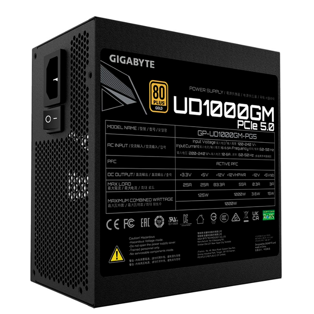 Fuente Gigabyte GP-P1000GM 1000W 80 Plus Gold Full Modular