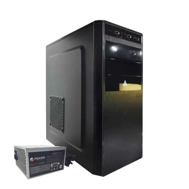 Gabinete con Fuente 600W Naxido Game Pro 600 7003B USB3