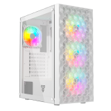 Gabinete Fantech Aero II CG83 White Templado Mesh 4x120mm FRGB
