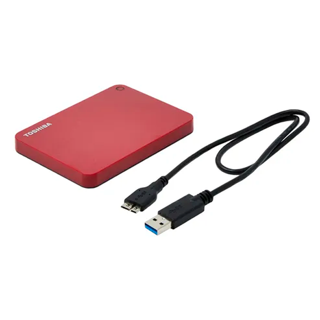  Disco Externo Toshiba 1TB Canvio Advance Red USB 3.2