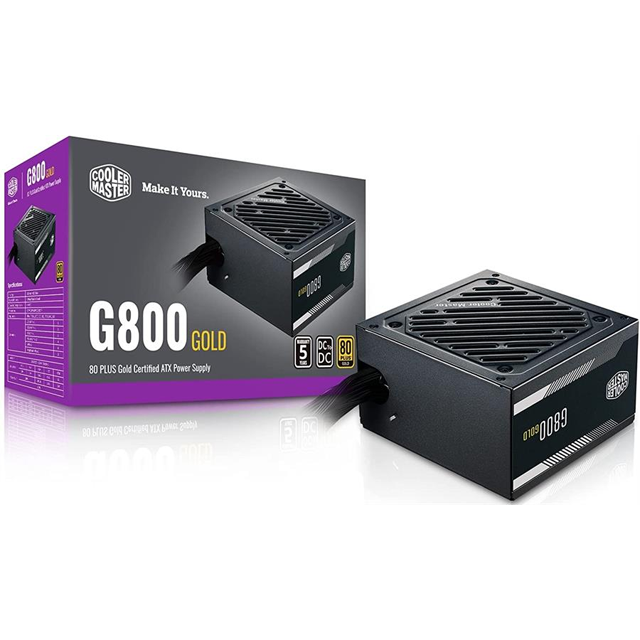 Fuente Cooler Master G800W 800W 80 Plus Gold S/Cable