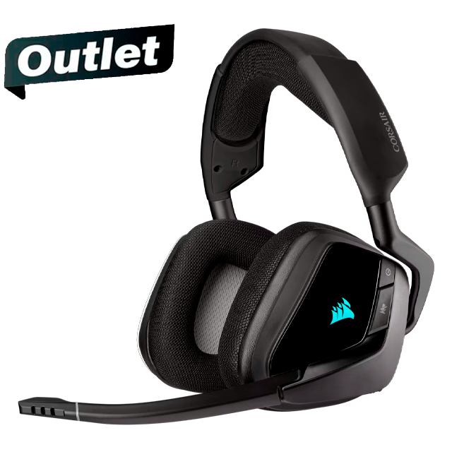 OUTLET AURICULARES CORSAIR VOID RGB ELITE WIRELESS CARBON PC/PS4/PS5/XBOX/MOBILE