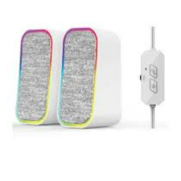 Parlantes Fantech Groove GS304 White RGB 3.5mm/USB Bluetooth