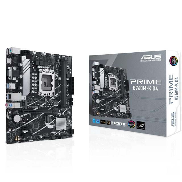 Mother ASUS PRIME B760M-K D4 DDR4 (12va/13va Gen) LGA1700