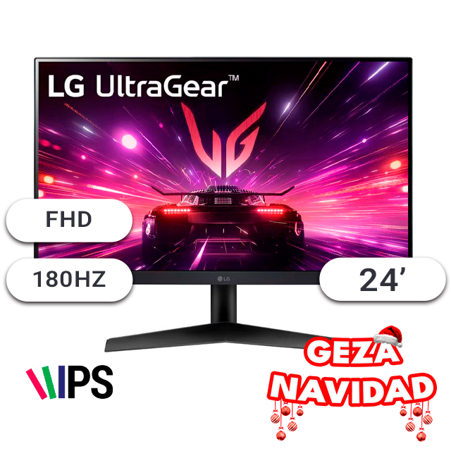 NAVIDAD Monitor LG Gamer 24GS60F 24 180Hz 1Ms IPS Borderless HDMI/DP