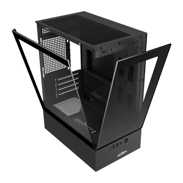 Gabinete Sentey H10 Black Templado USB 3.0 (Sin Coolers)