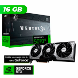 Placa de Video MSI NVIDIA GeForce RTX 5070 TI VENTUS 3X OC 16GB GDDR7 + BORDERLANDS 4