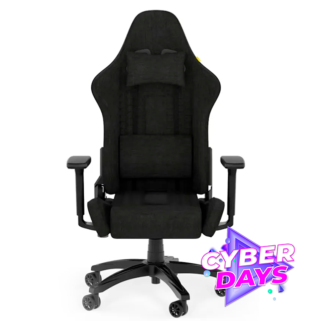 CYBER DAYS Silla Gamer Corsair TC100 Black/Black