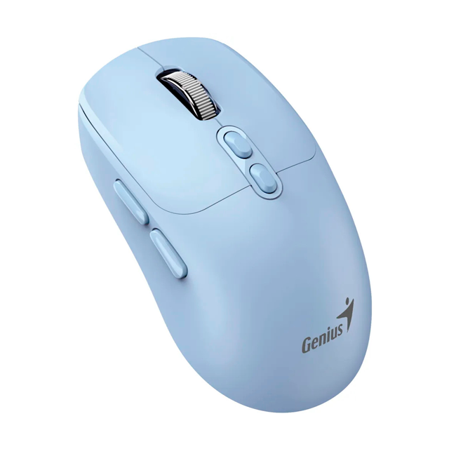 Mouse Genius Inalámbrico NX-8080S White Grey Bluetooth + USB