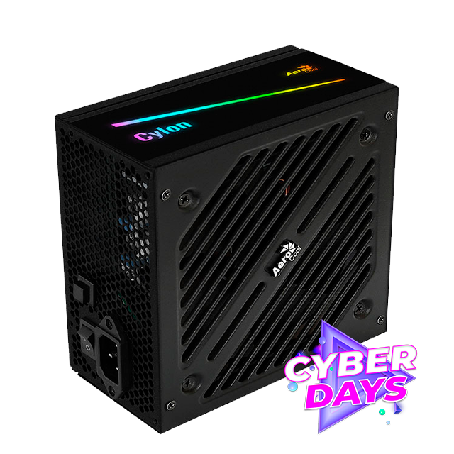 CYBER DAYS Fuente Aerocool Cylon 600W RGB 80 Plus Bronze