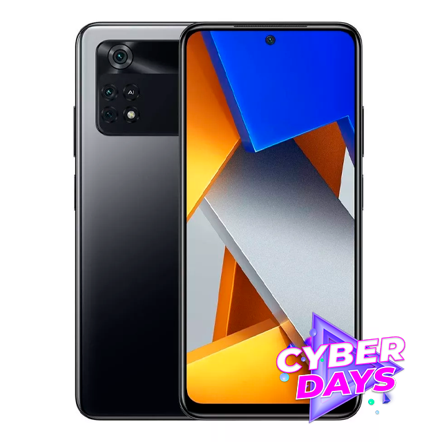 CYBER DAYS Celular Xiaomi POCO M4 PRO 5G 128GB | 6GB RAM | Dual Cámara 50MP | Power Black