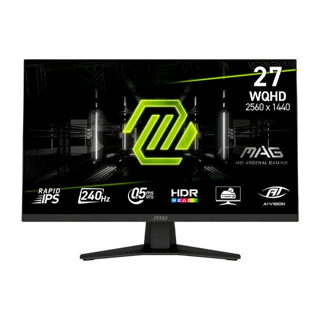 MONITOR GAMER MSI MAG 274QF 27 QHD 2K IPS 240HZ 0.5MS HDMI/DP