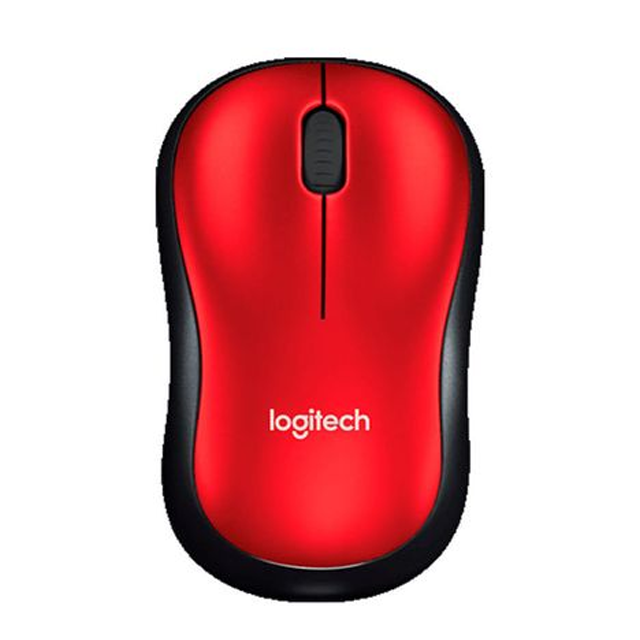 RATON LOGITECH M190 INALAMBRICO NEGRO-ROJO 1000DPI 910-005908