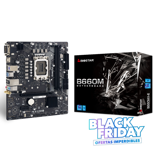 BLACK FRIDAY Mother Biostar B660MX-E DDR4 (12va Gen) LGA1700