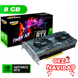 NAVIDAD Placa de Video Inno3D NVIDIA GeForce RTX 3060 TI TwinX2 8GB GDDR6 LHR