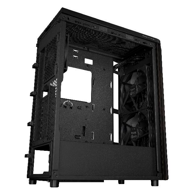 Gabinete ASUS PA401 ProArt Wood Edition Metal Black USB-C 2x16cm 1x12cm ARGB