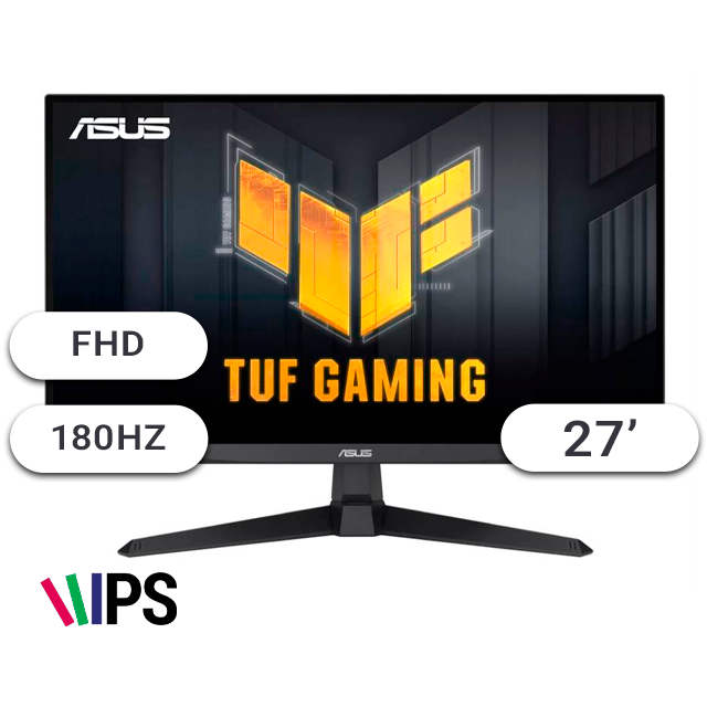 Monitor Gamer ASUS TUF VG279Q3A-J 27  IPS 180Hz 1Ms Parlantes 2xHDMI/DP