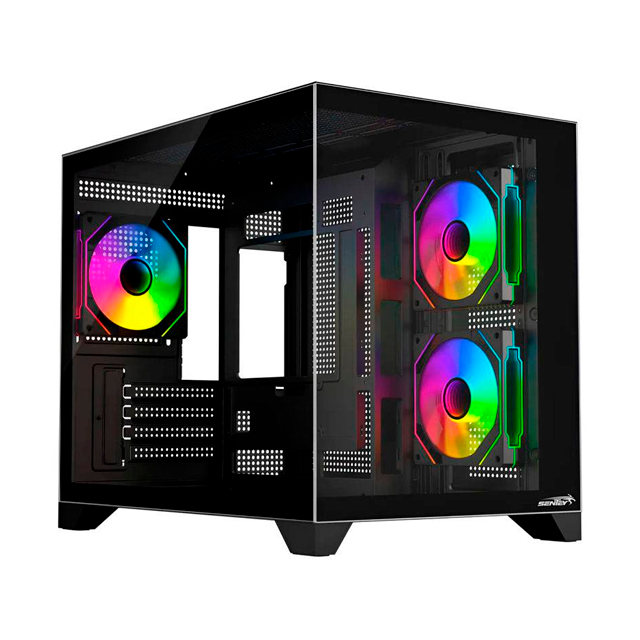 GABINETE SENTEY A20 PWM BLACK TEMPLADO 3X12CM ARGB