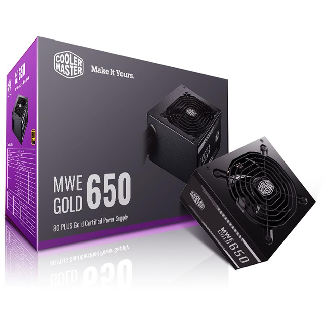Fuente Cooler Master MWE V2 650W 80 Plus Gold S/Cable